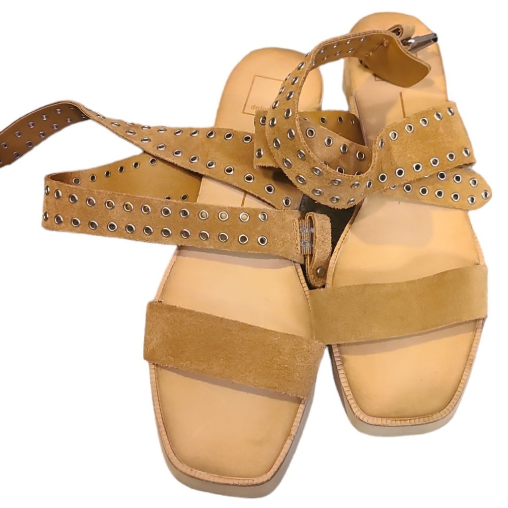 Suede Criss-Cross Dolce Vita Panko Wedge Sandals